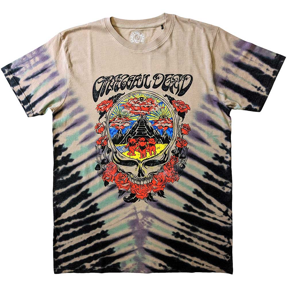 Grateful Dead Unisex T-Shirt: Eye Clouds (Wash Collection) (Large)