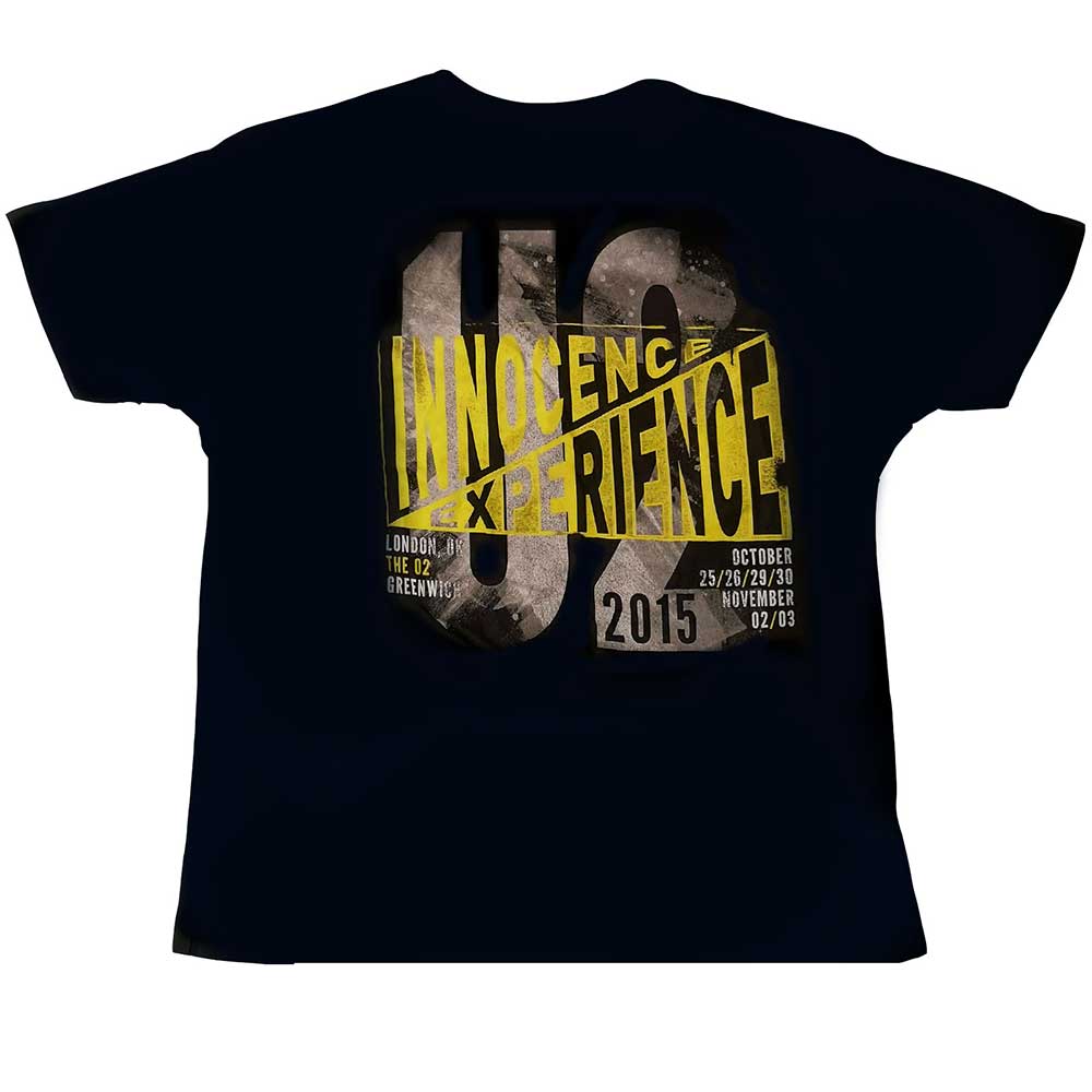 U2 Unisex T-Shirt: I+E London Event 2015 (Large)