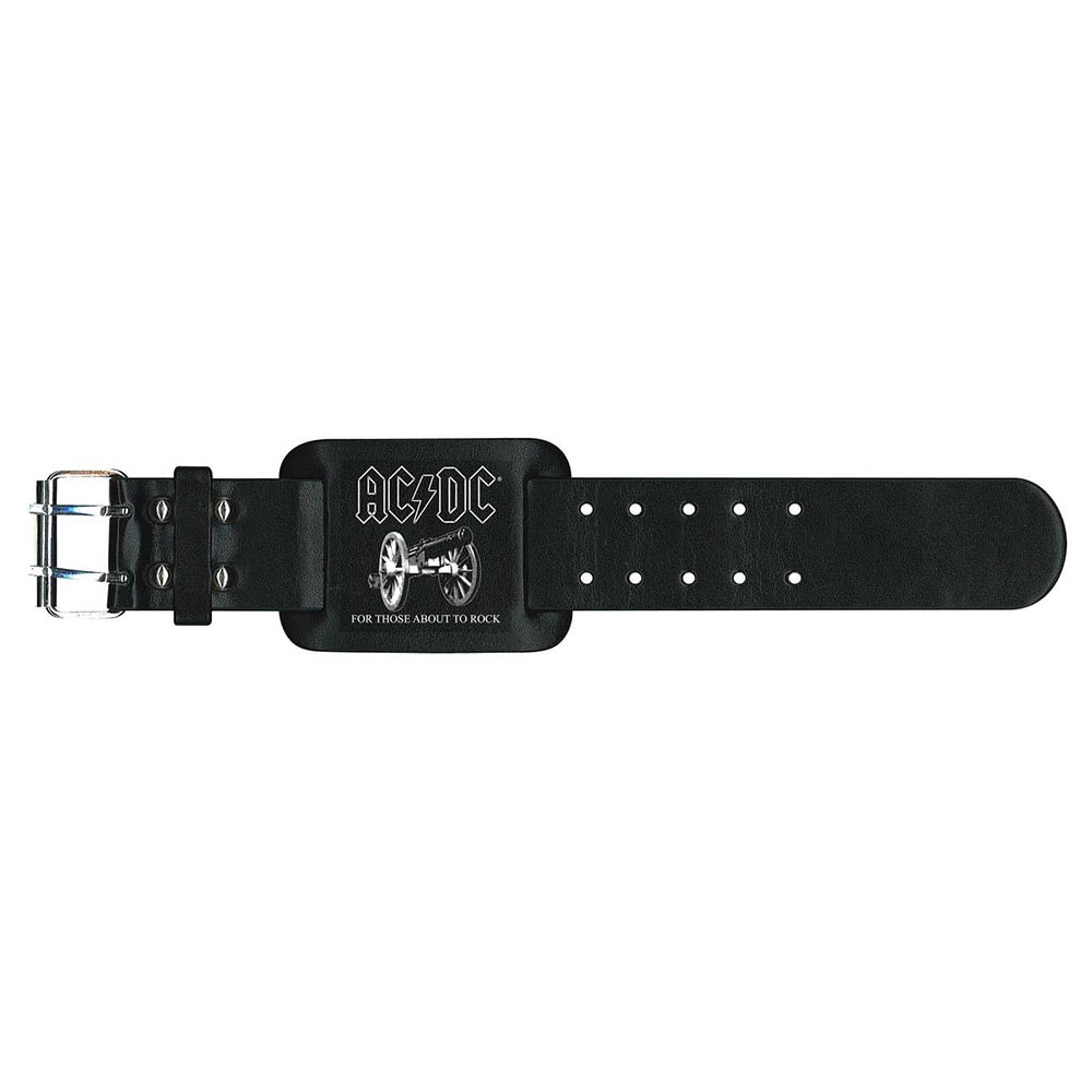 AC/DC Leather Wrist Strap: For Those About To Rock