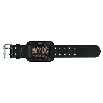 AC/DC Leather Wrist Strap: Rock or Bust