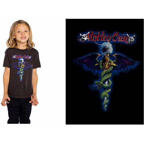 Motley Crue Kids T-Shirt: Blue Dragon (12-13 Years)