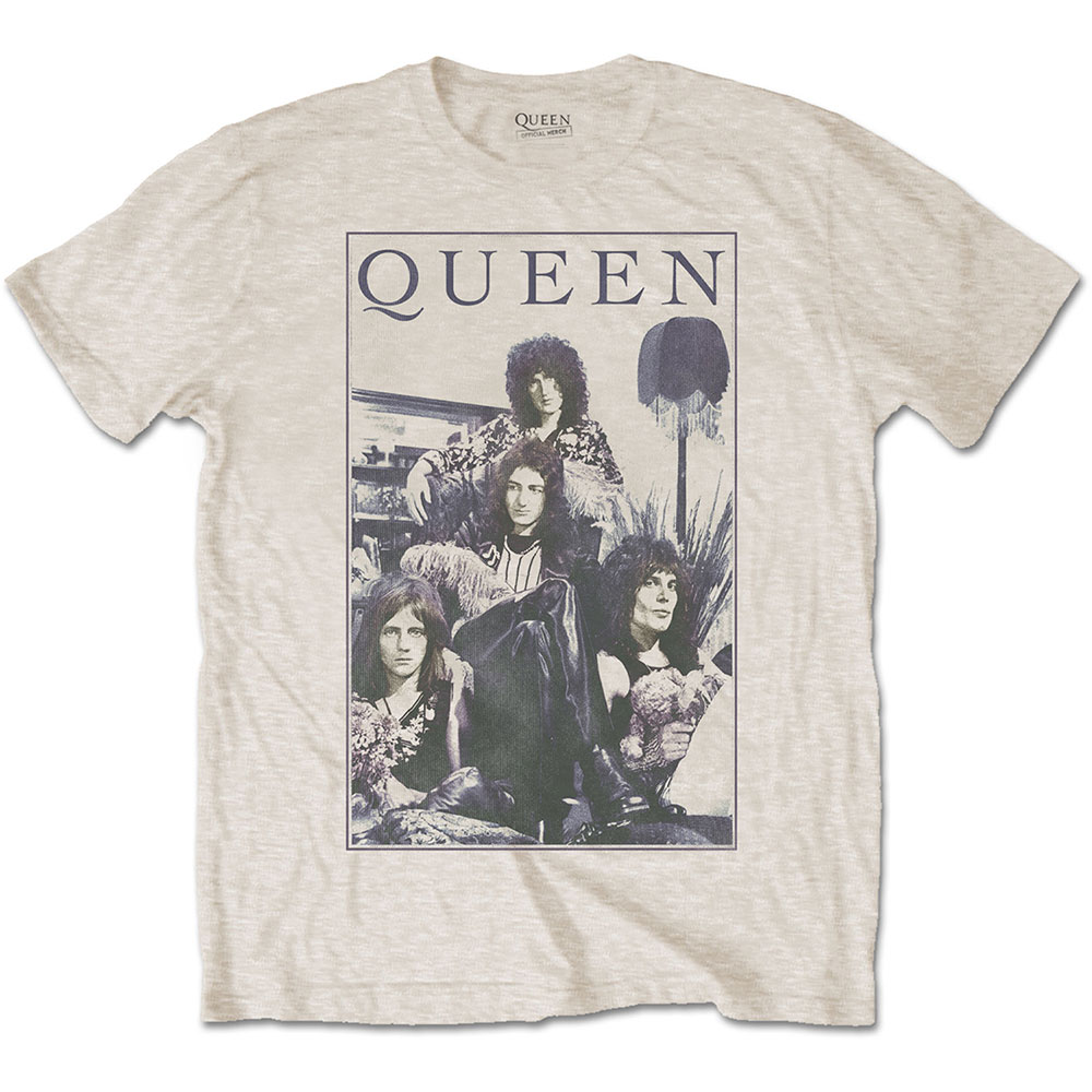 Queen Unisex T-Shirt: Vintage Frame (Medium)