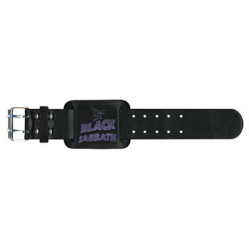 Black Sabbath Leather Wrist Strap: Logo & Creature