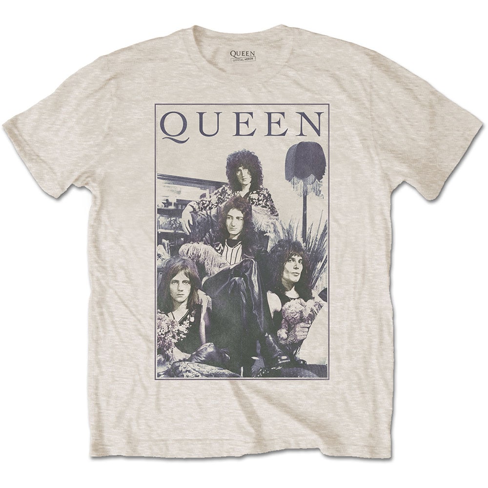Queen Unisex T-Shirt: Vintage Frame (Large)