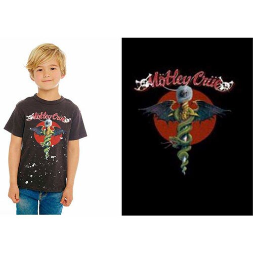 Motley Crue Kids T-Shirt: Feelgood Red Circle (12-13 Years)