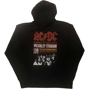 AC/DC Unisex Pullover Hoodie: Wembley '79 (Eco-Friendly) (Small)