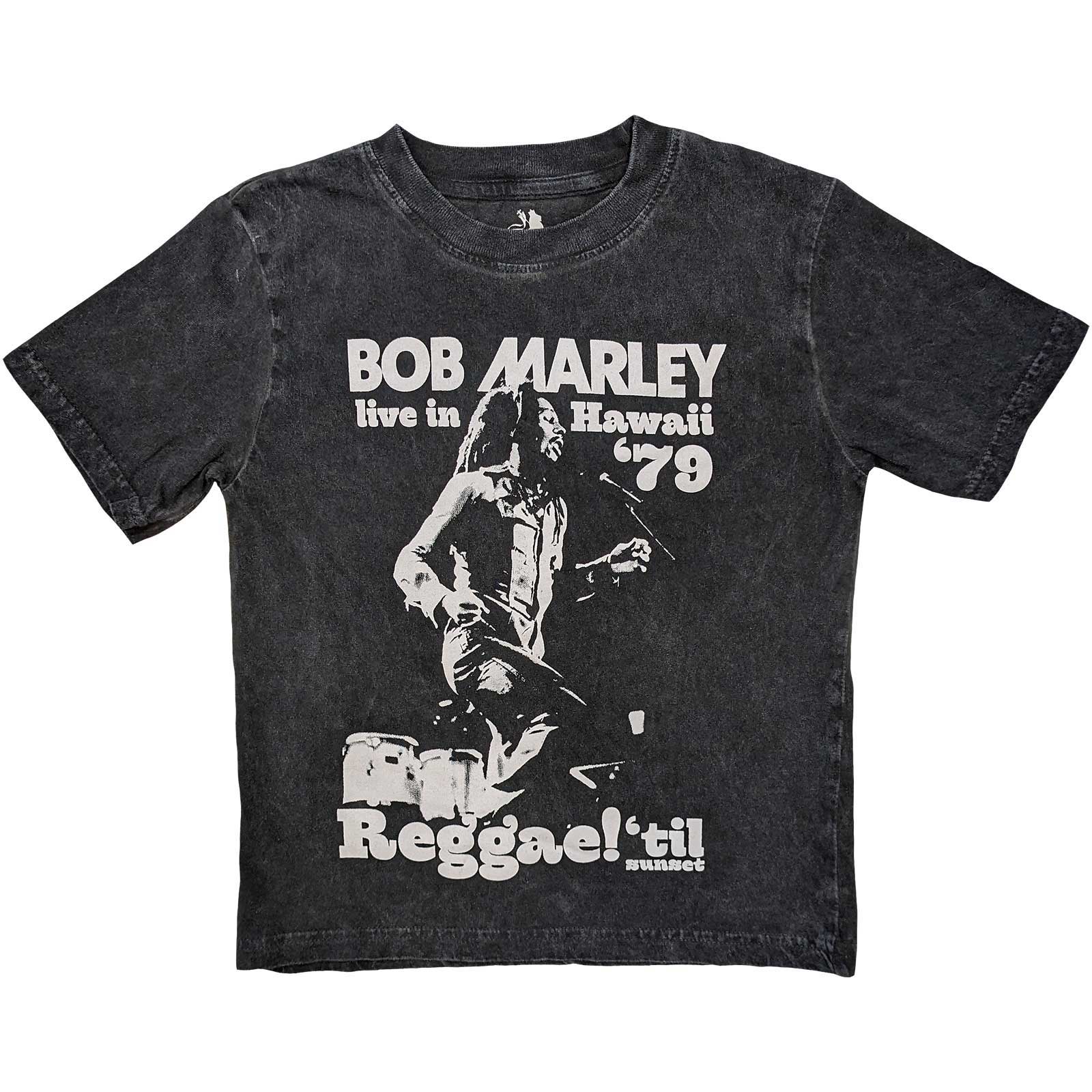 Bob Marley Kids T-Shirt: Hawaii Snow Wash (Wash Collection) (11-12 Years)