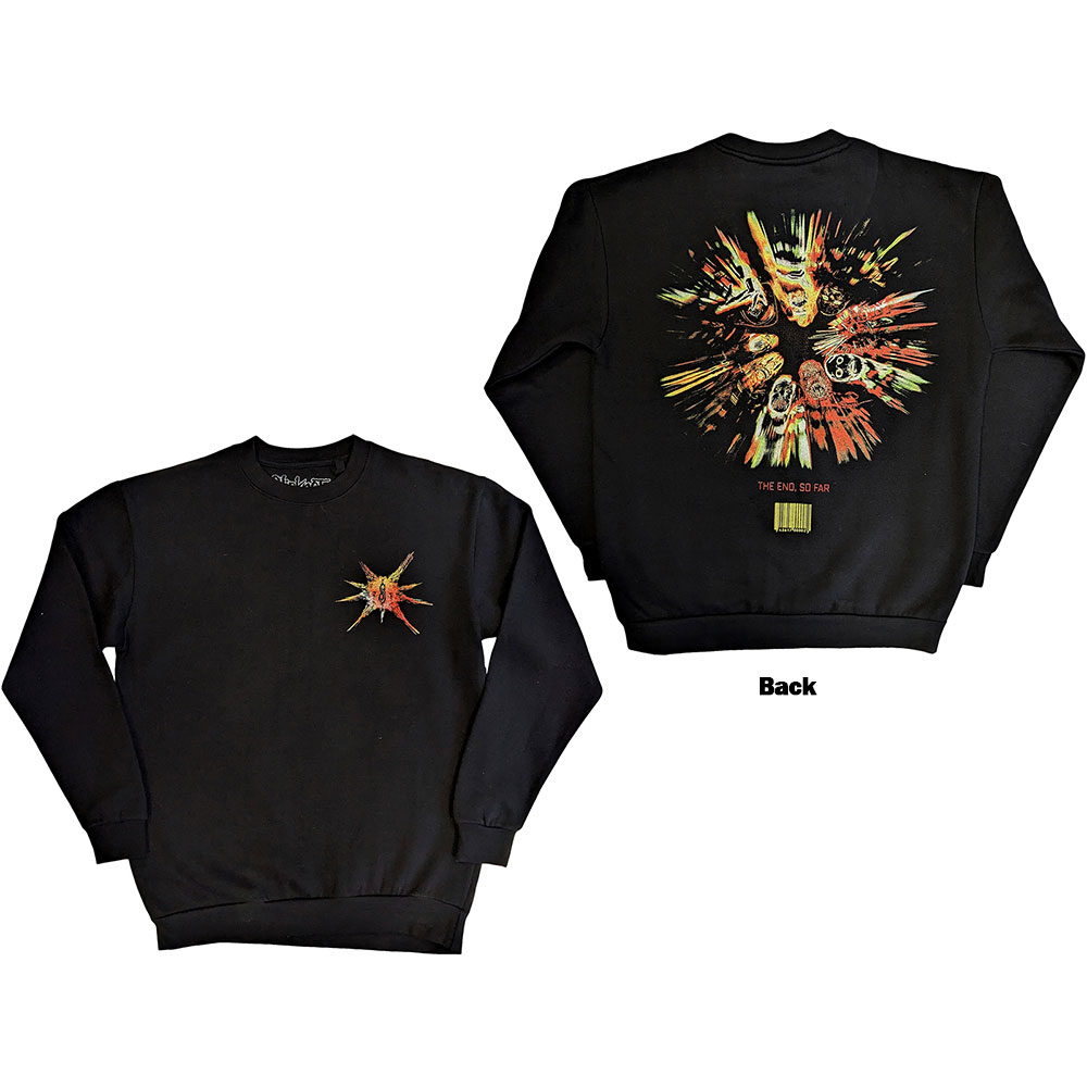 Slipknot Unisex Sweatshirt: The End, So Far Band Figures (Back Print) (Medium)