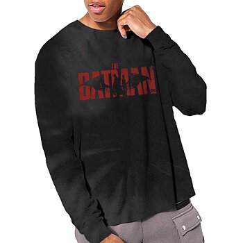 DC Comics Unisex Long Sleeve T-Shirt: The Batman Logo (Wash Collection) (X-Large)