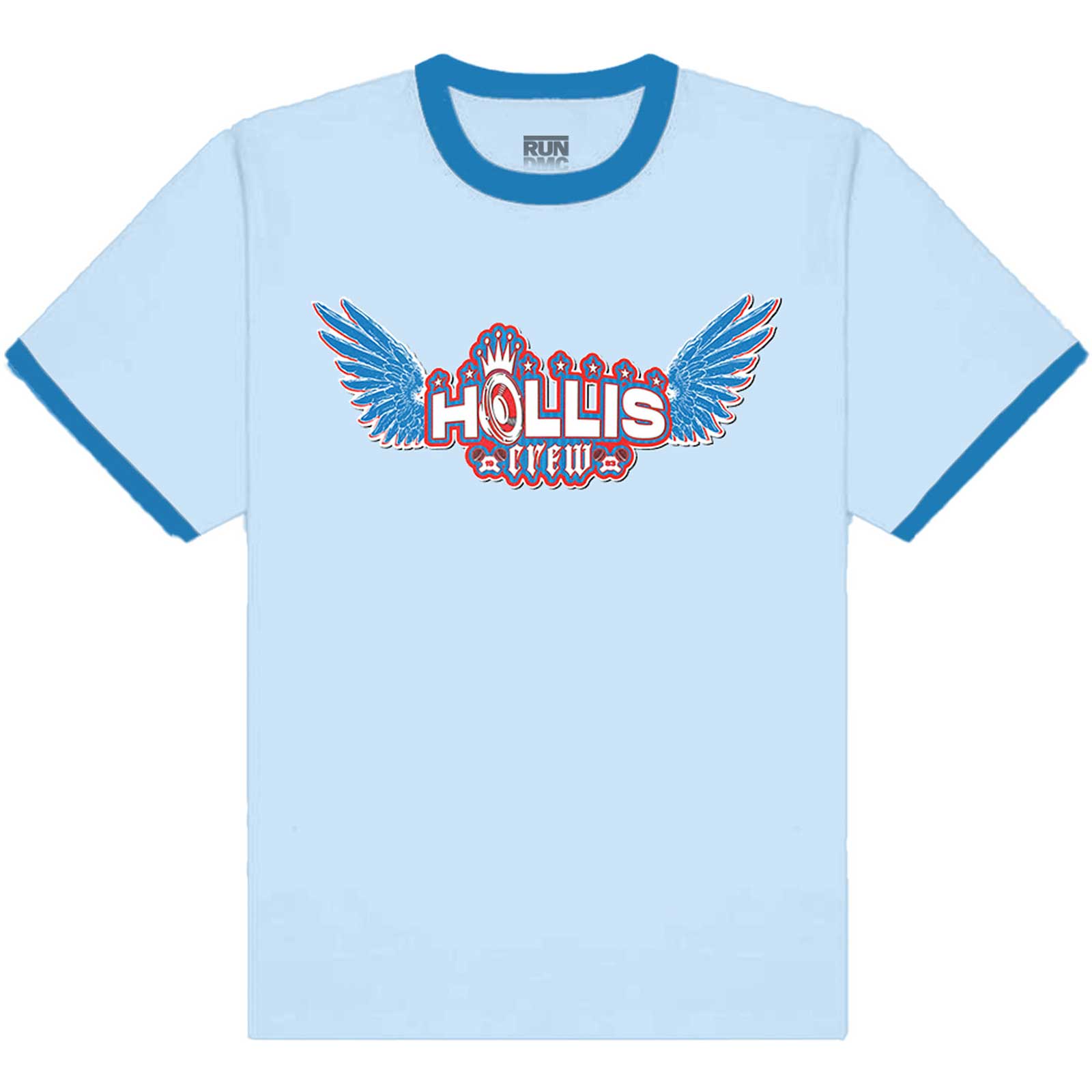 Run DMC Unisex Ringer T-Shirt: Hollis Crew  (XX-Large)