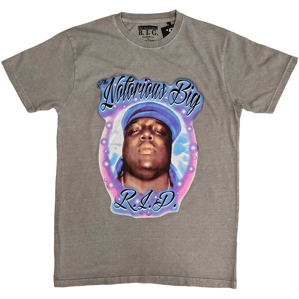 Biggie Smalls Unisex T-Shirt: RIP Airbrush (X-Large)