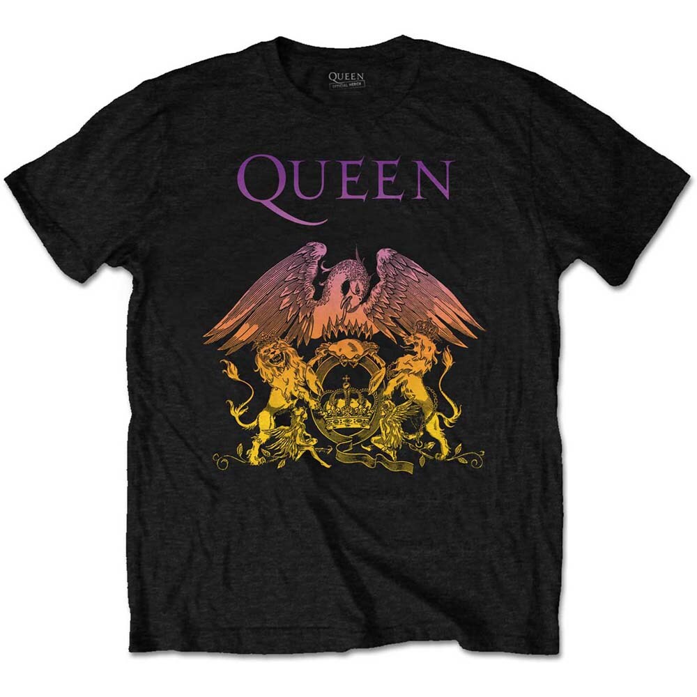 Queen Unisex T-Shirt: Gradient Crest (Medium)
