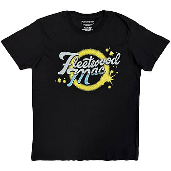  Fleetwood Mac Unisex T-Shirt: Circle Logo (Black) Fleetwood Mac Unisex T-Shirt: Circle Logo (Black) (Medium)