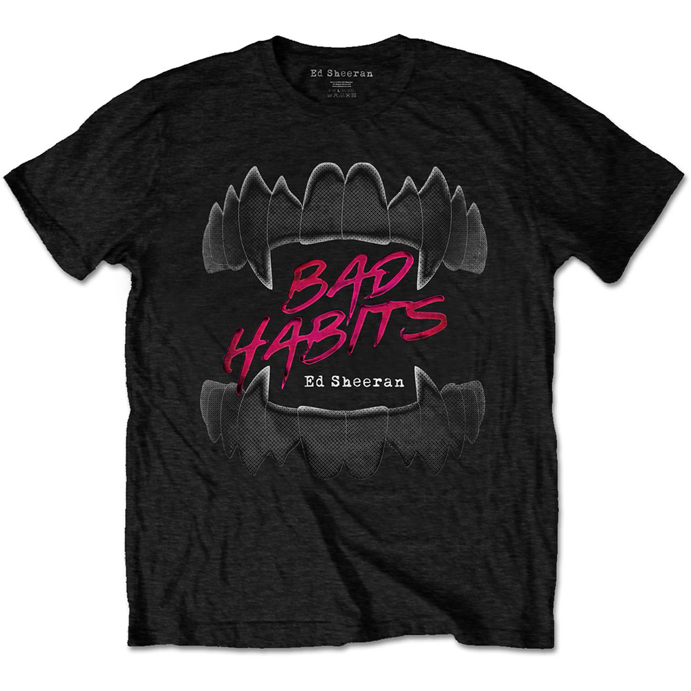 Ed Sheeran Unisex T-Shirt: Bad Habits (X-Large)