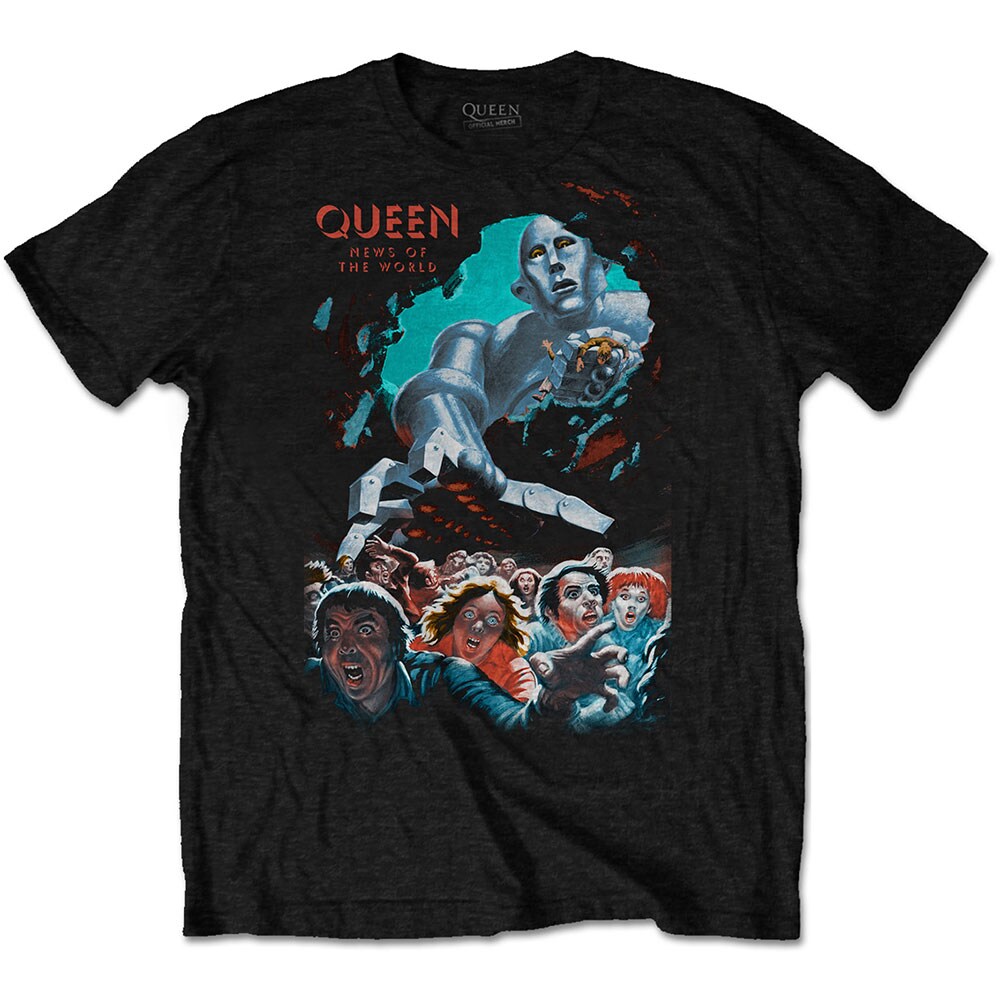 Queen Unisex T-Shirt: News Of The World Vintage (Medium)