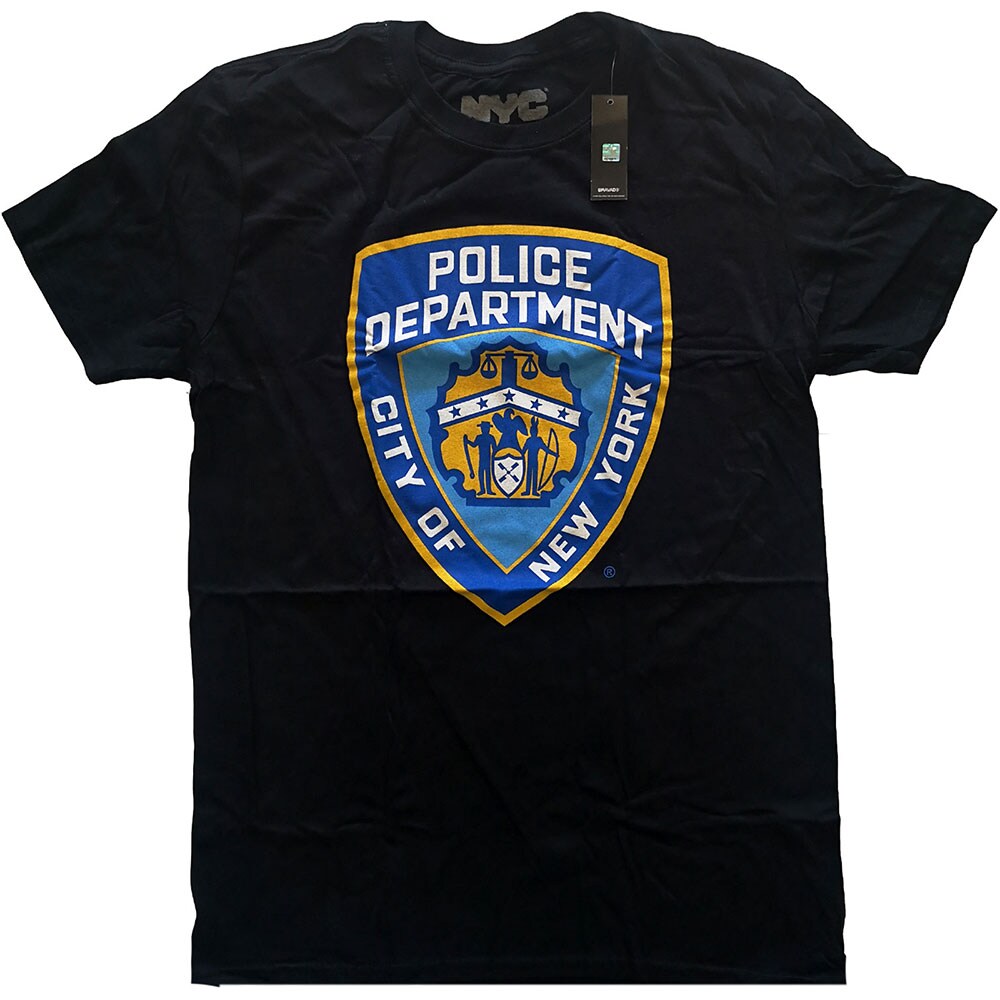 New York City Unisex T-Shirt: Police Dept. Badge (XX-Large)