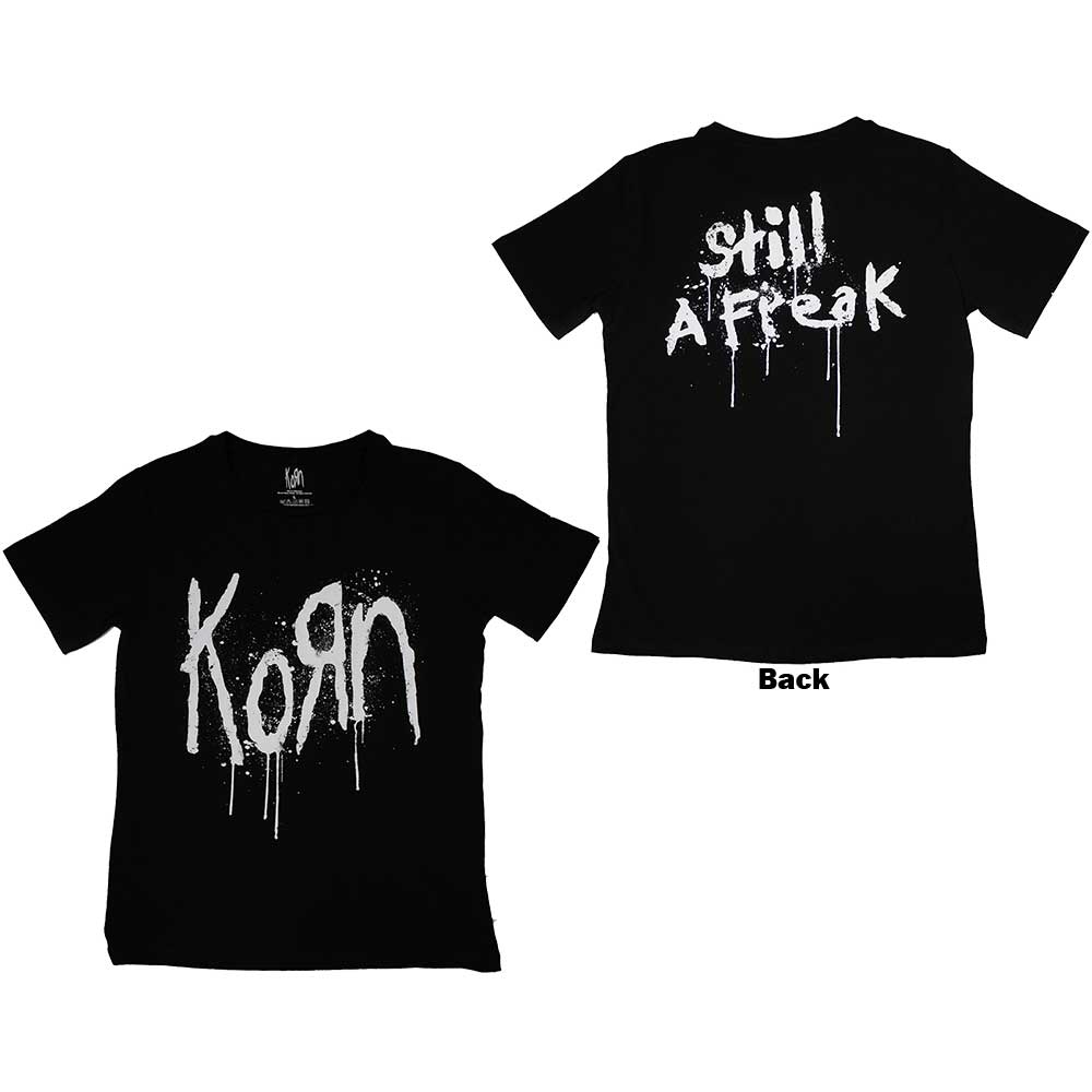 Korn Ladies T-Shirt: Still A Freak (Back Print) (Large)