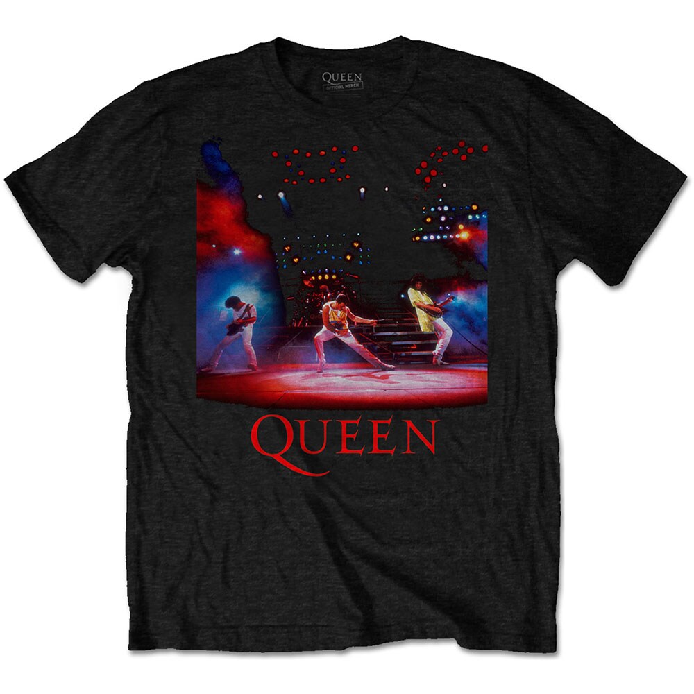Queen Unisex T-Shirt: Live Shot Spotlight (X-Large)
