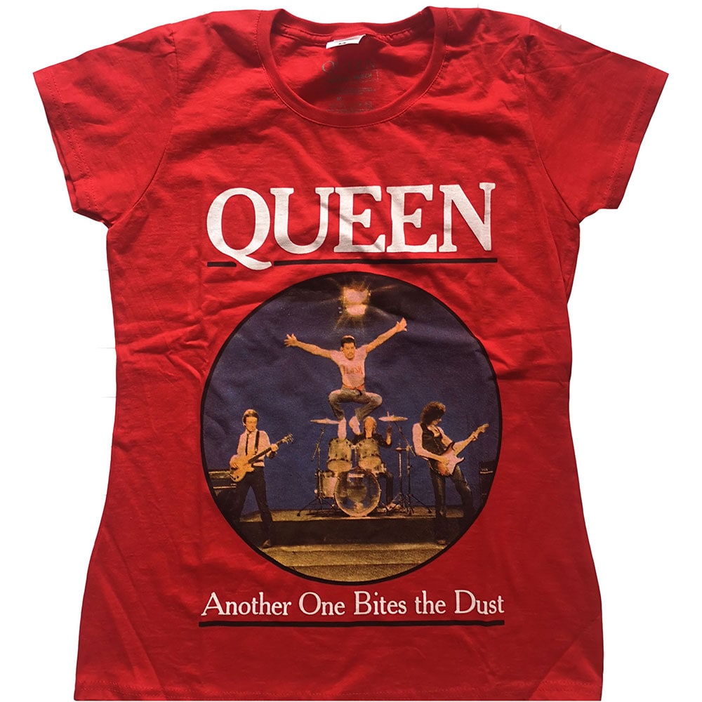 Queen Ladies T-Shirt: One Bites The Dust (Small)