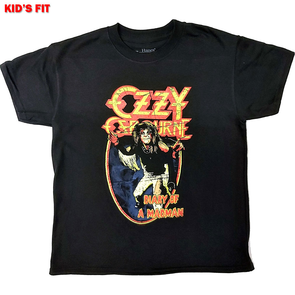 Ozzy Osbourne Kids T-Shirt: Vintage Diary of a Madman (9-10 Years)