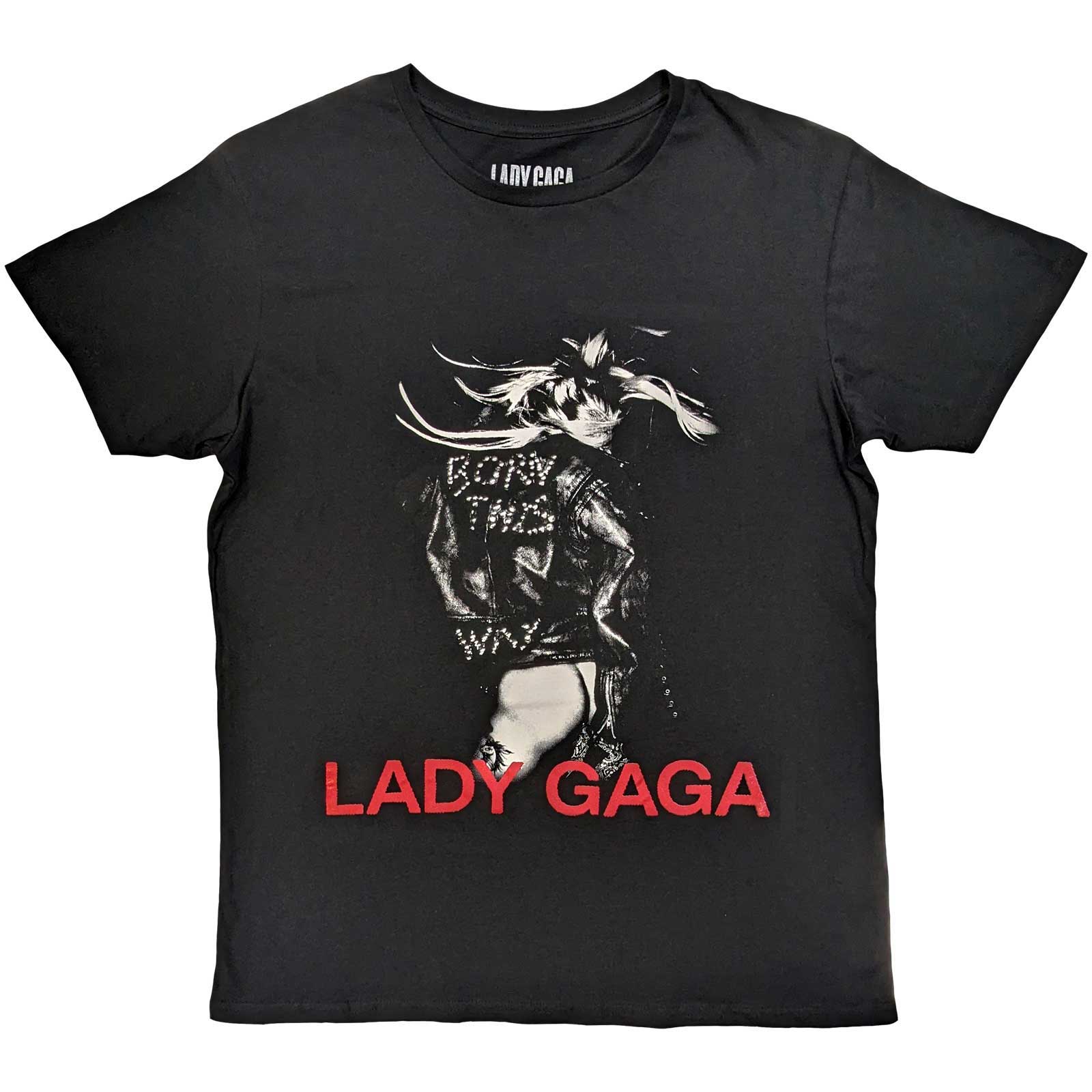 Lady Gaga Unisex T-Shirt: Leather Jacket (X-Large)