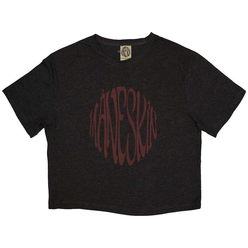 Maneskin Ladies Crop Top: Warped Logo (Ex-Tour) (X-Large)