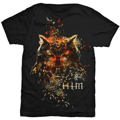 HIM Unisex T-Shirt: Owl Colour (X-Large)