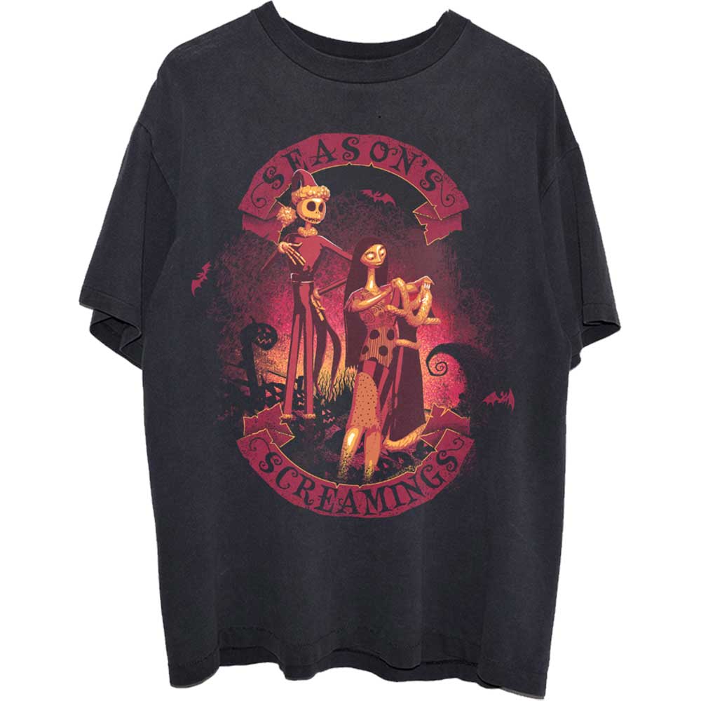 Disney Unisex T-Shirt: The Nightmare Before Christmas Season's Screamings  (X-Large)