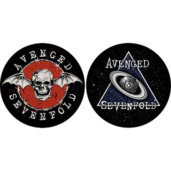 Avenged Sevenfold Turntable Slipmat Set: Skull / Space (Retail Pack)