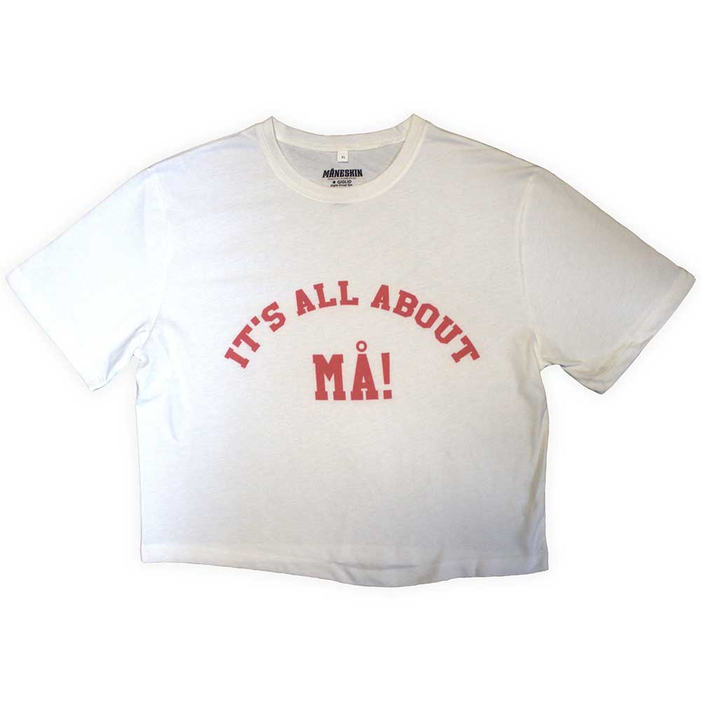Maneskin Ladies Crop Top: It's All About MA! (Ex-Tour) (XX-Large)