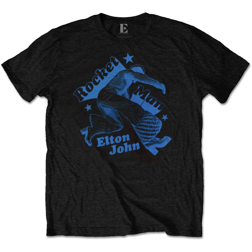 Elton John Unisex T-Shirt: Rocketman Jump (X-Large)