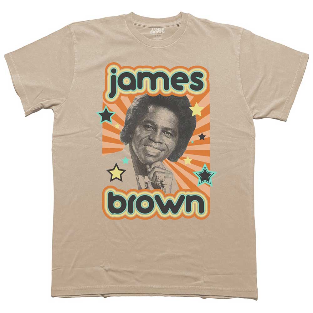 James Brown Unisex T-Shirt: Stars (X-Large)