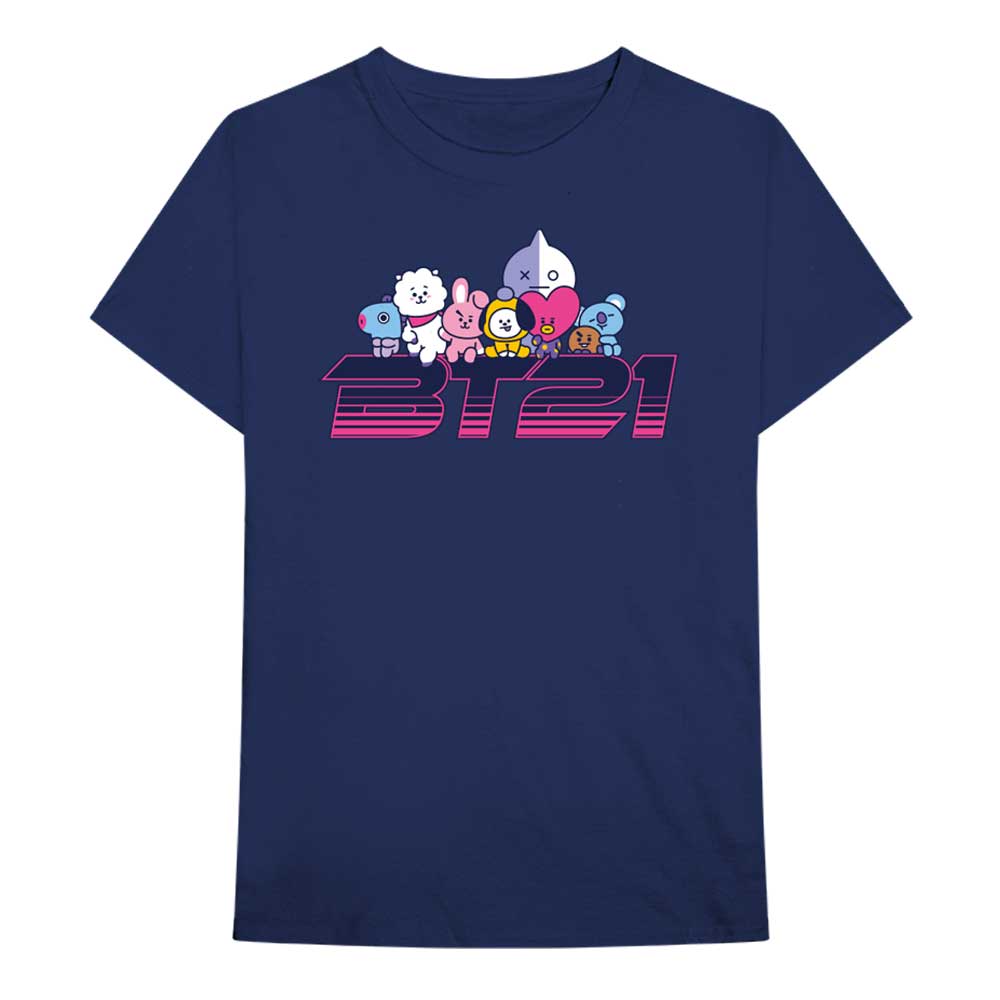 BT21 Unisex T-Shirt: Space Wappen Logo (Small)