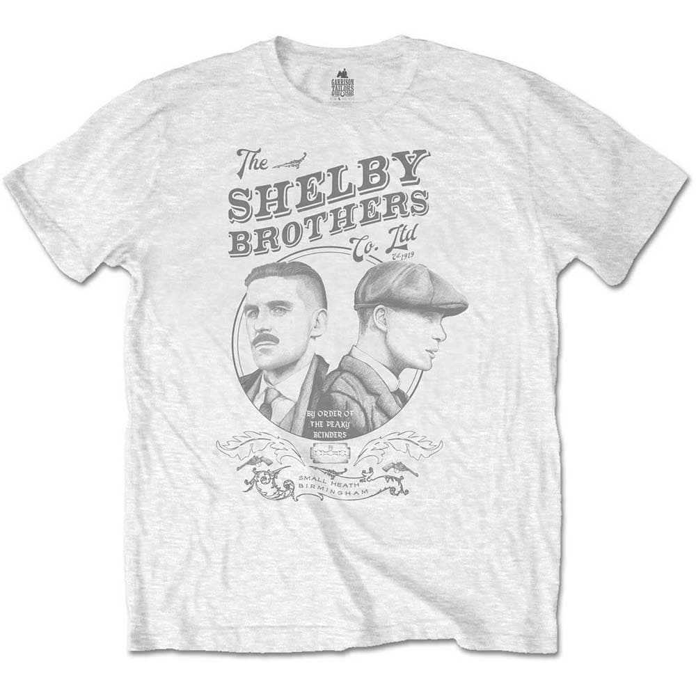 Peaky Blinders Unisex T-Shirt: Shelby Brothers Circle Faces (Large)
