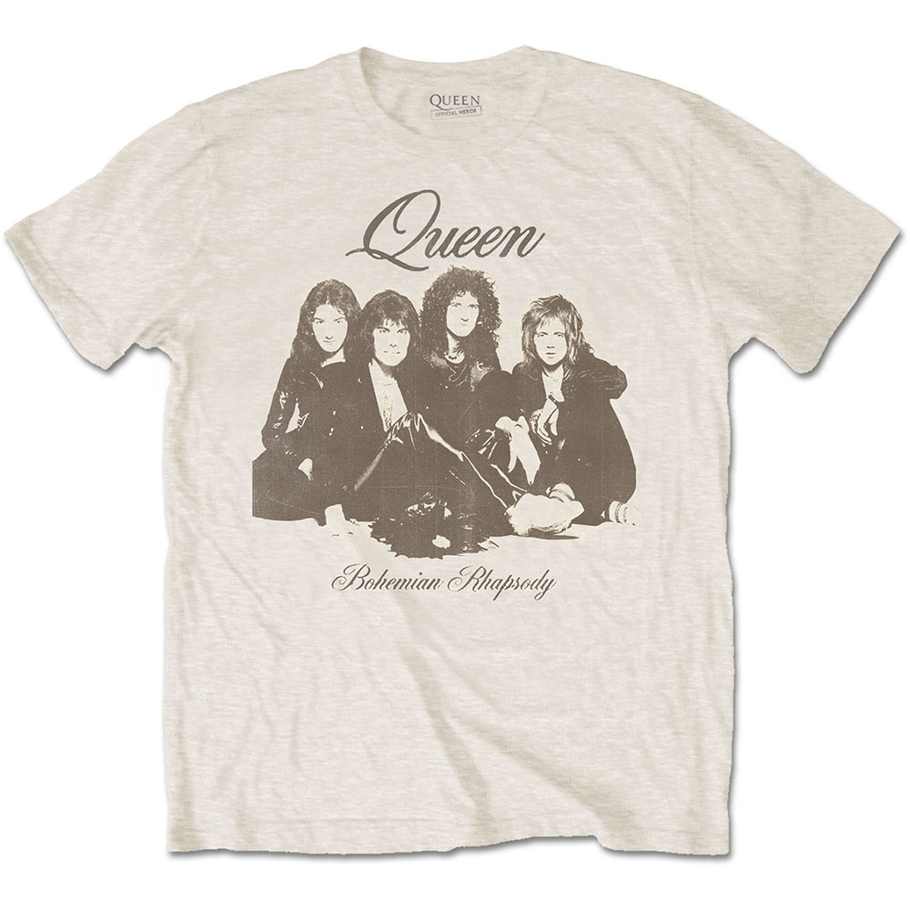 Queen Unisex T-Shirt: Bo Rhap Portrait (Large)