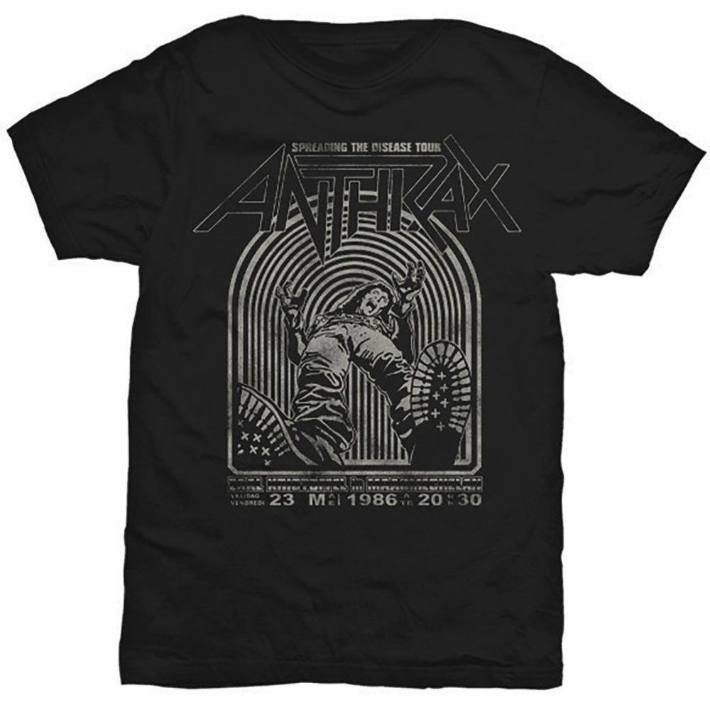 Anthrax Unisex T-Shirt: Spreading the disease (X-Large)