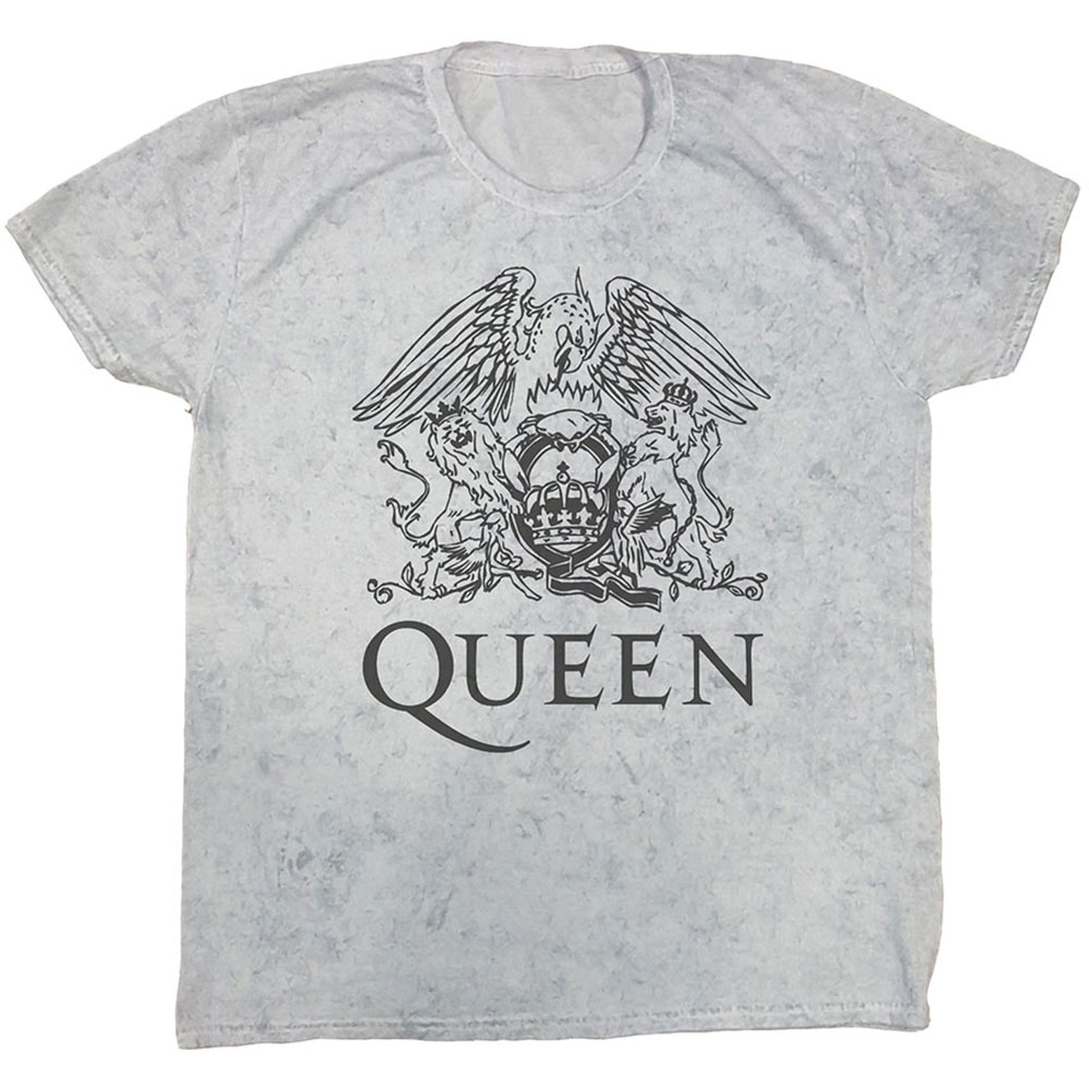 Queen Unisex T-Shirt: Crest (Dip-Dye) (X-Large)