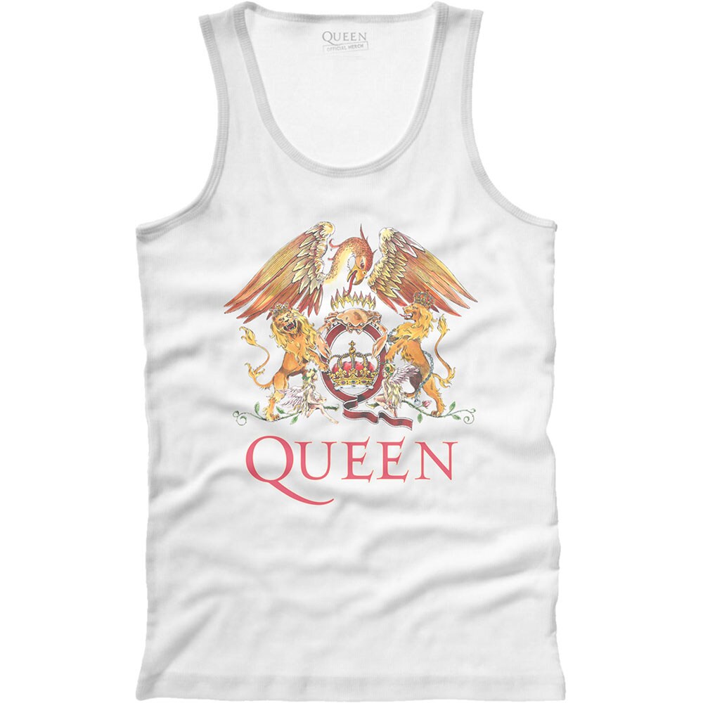 Queen Unisex Vest T-Shirt: Classic Crest (Small)