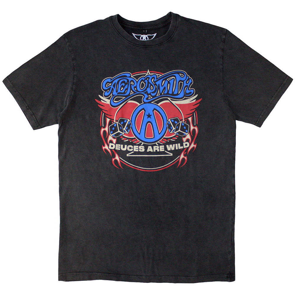 Aerosmith Unisex Stone Wash T-Shirt: Rainbow Spade (XX-Large)