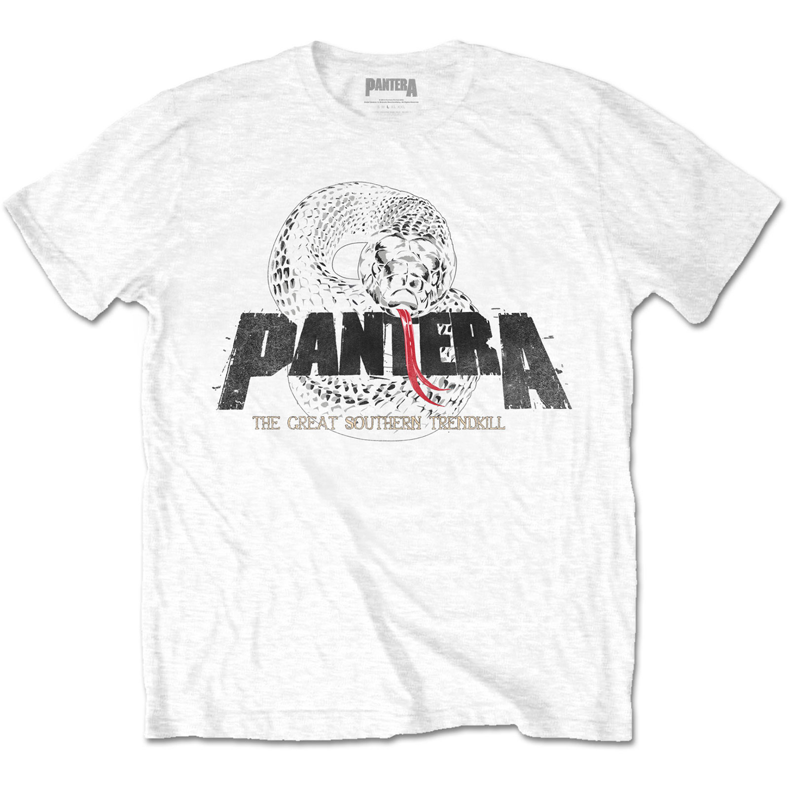 Pantera Unisex T-Shirt: Snake Logo (Small)