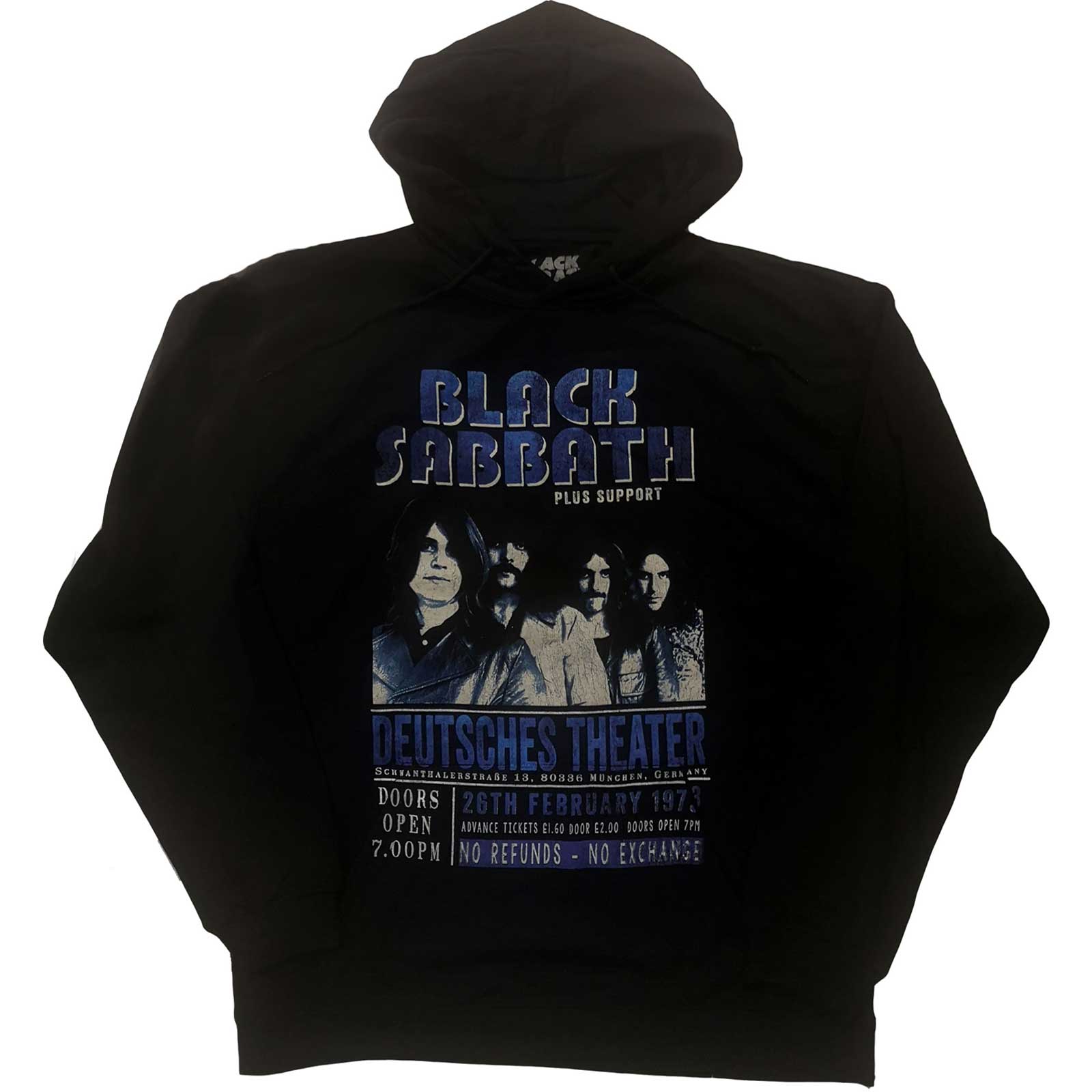 Black Sabbath Unisex Pullover Hoodie: Deutsches '73 (Eco-Friendly) (Medium)