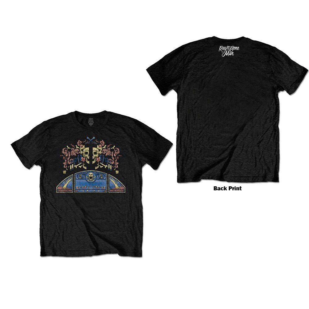 Rag'n'Bone Man Unisex T-Shirt: Coloured Graveyard (Back Print) (Small)
