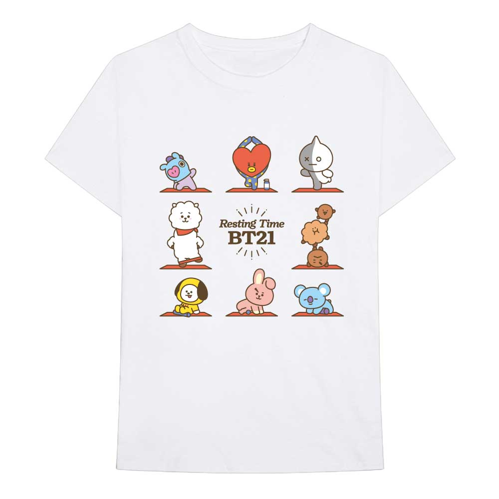 BT21 Unisex T-Shirt: Resting Time (Large)