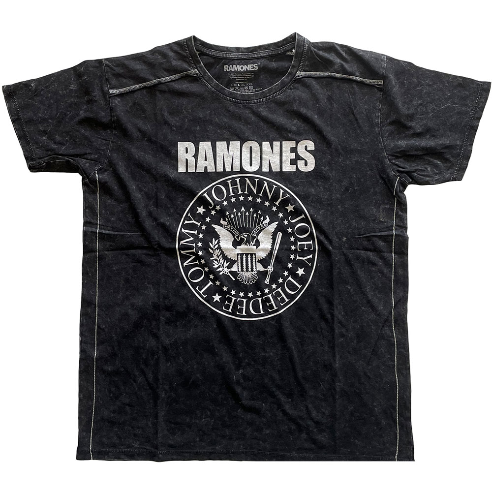 Ramones Unisex Snow Wash T-Shirt: Presidential Seal (XX-Large)