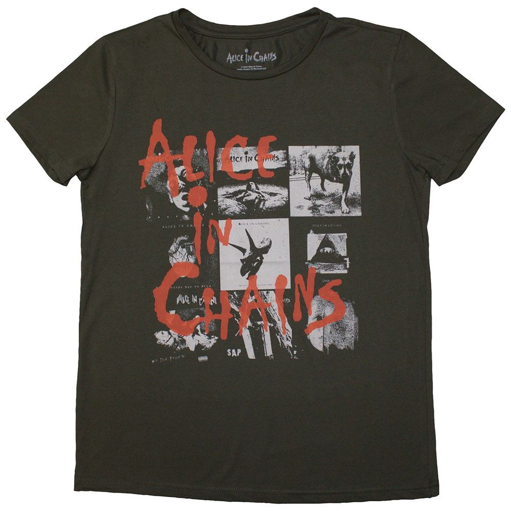 Alice In Chains Ladies T-Shirt: Albums Montage (Small)