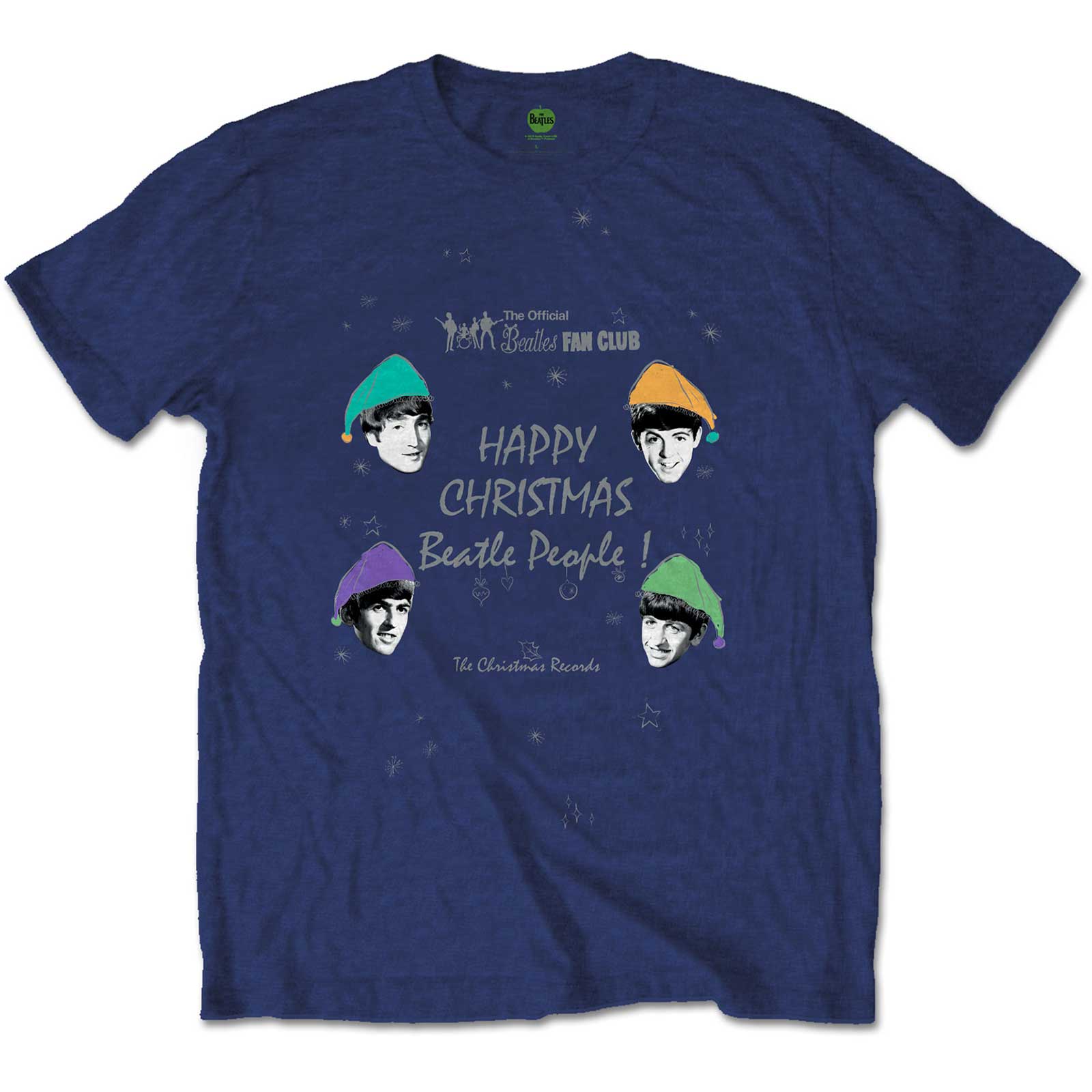 The Beatles Unisex T-Shirt: Happy Christmas (Medium)