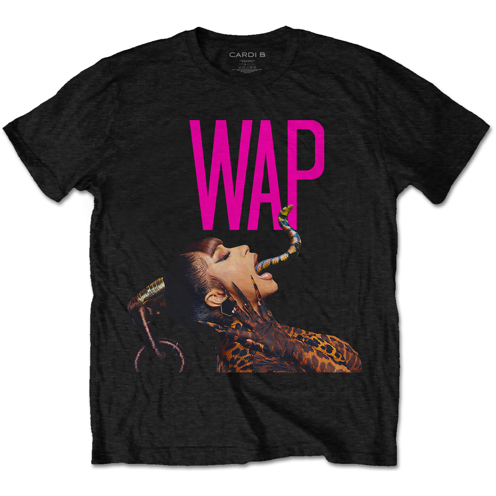 Cardi B Unisex T-Shirt: Dripping Snake (Large)
