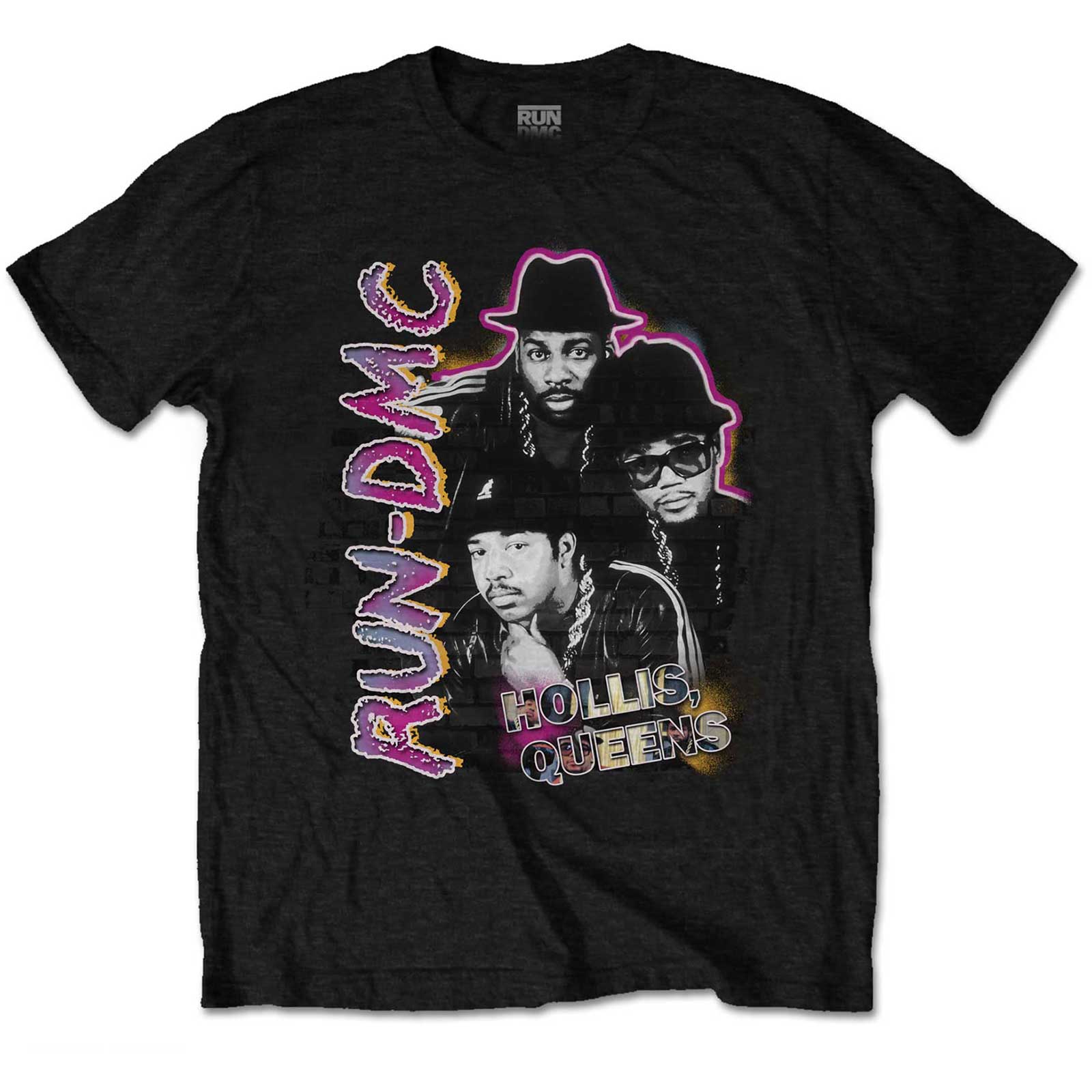 Run DMC Unisex T-Shirt: Hollis Queens Homage (Large)