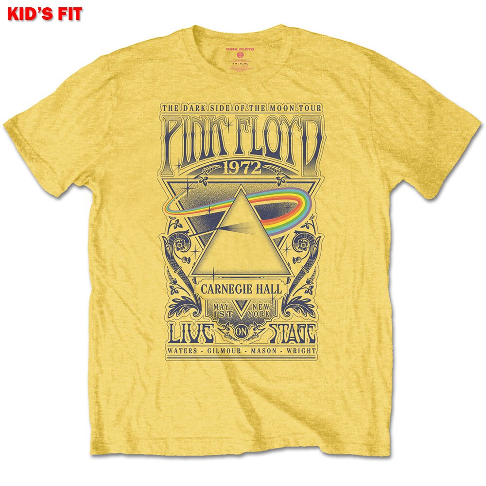 Pink Floyd Kids T-Shirt: Carnegie Hall Poster (7-8 Years)