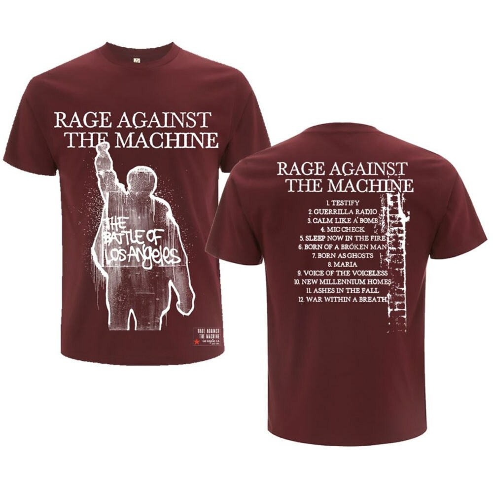 Rage Against The Machine Unisex T-Shirt: BOLA Album Cover (Back Print) (XX-Large)